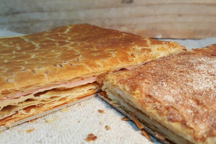 Empanadas de Milfollas: Atún, carne, xamón con queixo e mazá