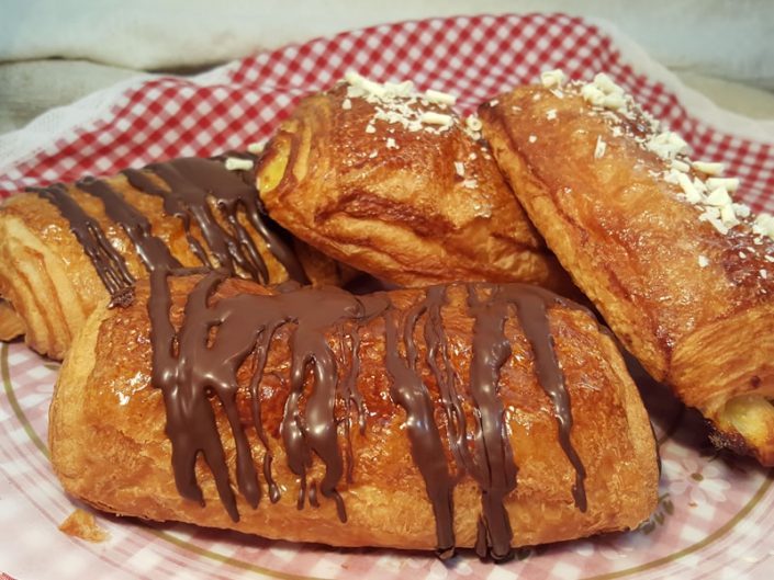 Napolitanas: Chocolate ou crema