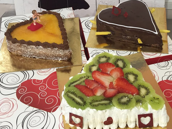 Tortas de Biscoito de Corazóns